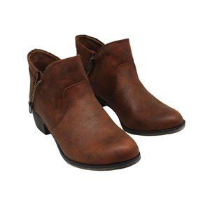 Sun + Stone Brown Ankle Boots